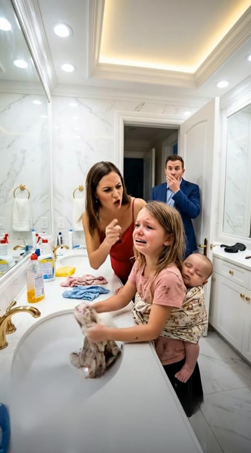 ילדה קטנה הייתה מכבסת מדי יום חצאיות עבור אמה החורגת, רק כדי לקבל כמה שאריות מזון עבורה ועבור אחיה הקטן. ואז, יום אחד, הגיע המיליונר ו…