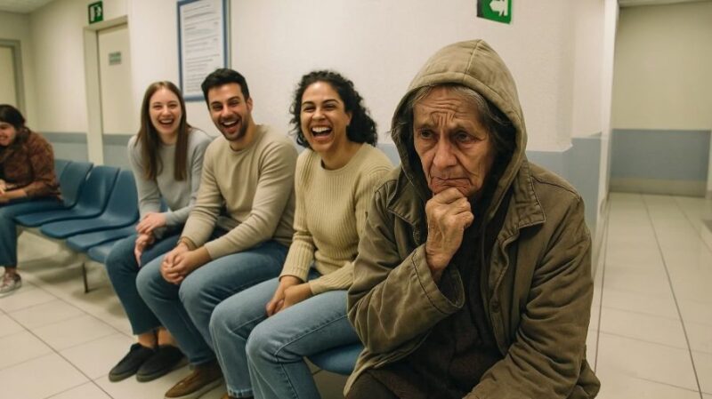 אנשים לעגו לאישה הזקנה בחדר ההמתנה בבית החולים — עד שהמנתח נכנס ואמר את זה